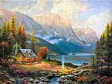 Thomas Kinkade The Beginning of a Perfect Day painting